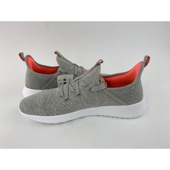 Adidas Cloudfoam Pure Metal Gray Women's Size 9.5 Sneakers Shoes Orange - Picture 12 of 12